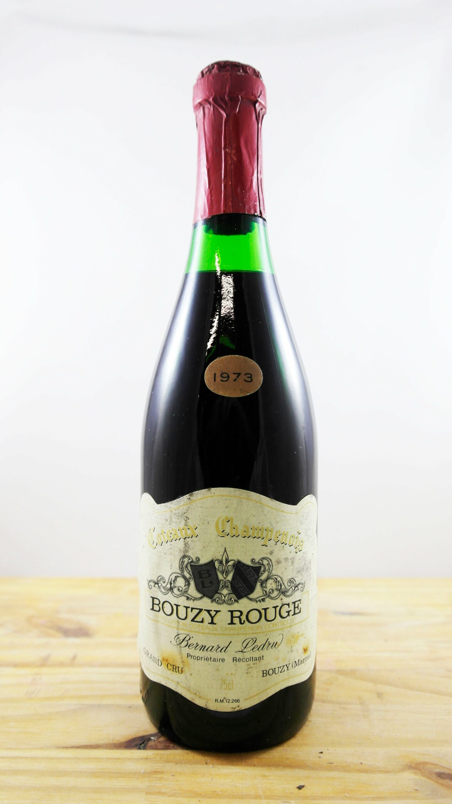 Vin Année 1973 Bouzy Rouge Bernard Ledru-FR-6578547032107